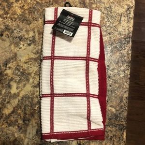 All clad kitchen towels red two NEW
